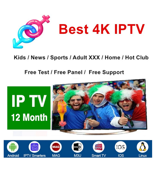 Stable Italy Adult M3u List Server 12month IPTV Subscription for Android Smart TV BOX Italia Italian Code Free Test M3u IPTV Reseller 