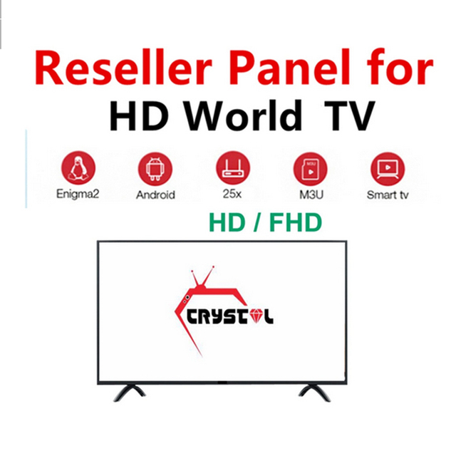 4K IPTV Crystal OTT Subscription Premium Account M3u Links for Arabic Iraq Gulf Egypt Morocco Tunisia Greece Latino Reseller