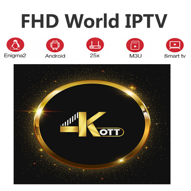 4KOTT IPTV subscriptions 4K 8K FHD for Netherlands UK USA full european Live&VOD 4K OTT