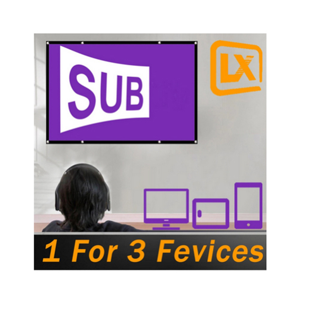 Subtv for France IPTV Code Free Lxtream Smart IPTV Code 12 Months IPTV M3u Suscripcion With3 Devices IPTV Smarters