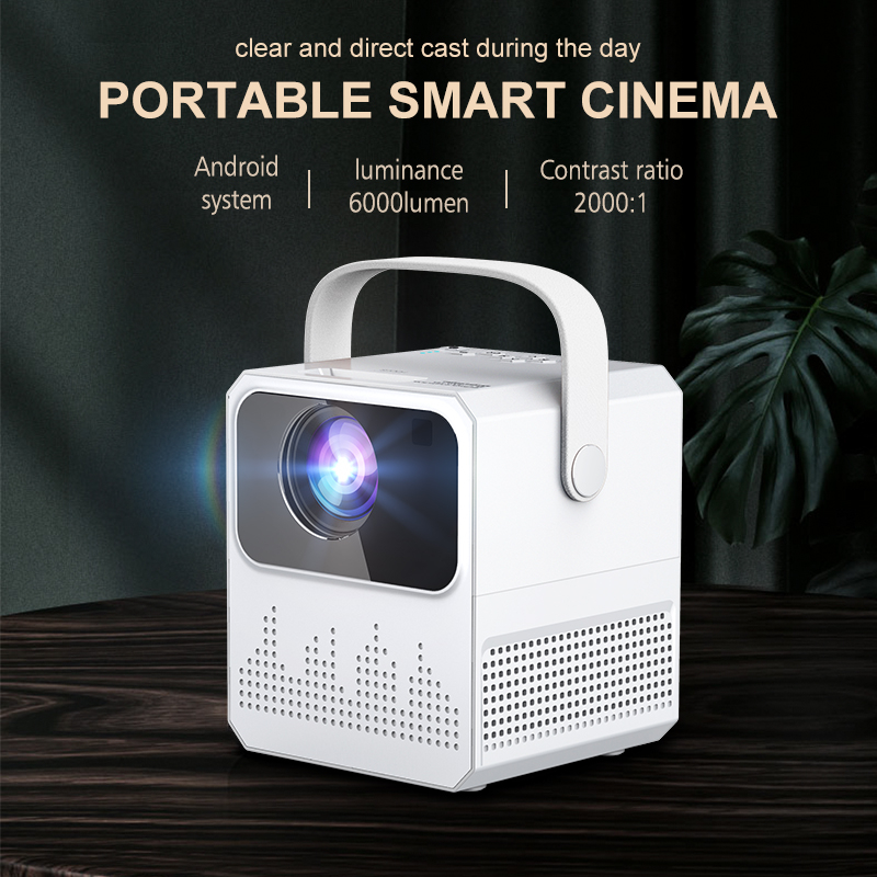 Global Full HD Android 9.0 T2 Mini Projector Support 1080P Wifi Miroring For Smartphone 6000 Lux Projector for Home Theater Beamer