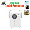 Smart Mini projector T2 Android 6.0 2GB ram 16GB rom 8000 lumens 2.4G/5G dual WIFI Projecotrs For home theater