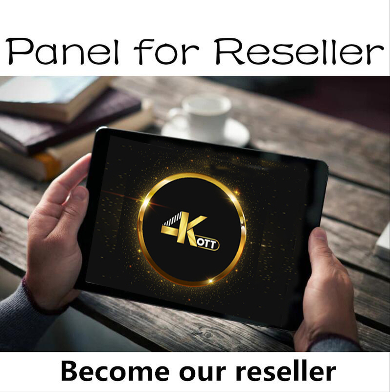 4K OTT IPTV reseller control panel credits 4KOTT UHD/FHD/4K/8K Channels Wholesales
