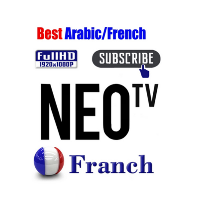 French IPTV Neotv Neox2 IPTV One Year Subscription Abonnement Live VOD France Arabic Neo TV for Smart TV Android